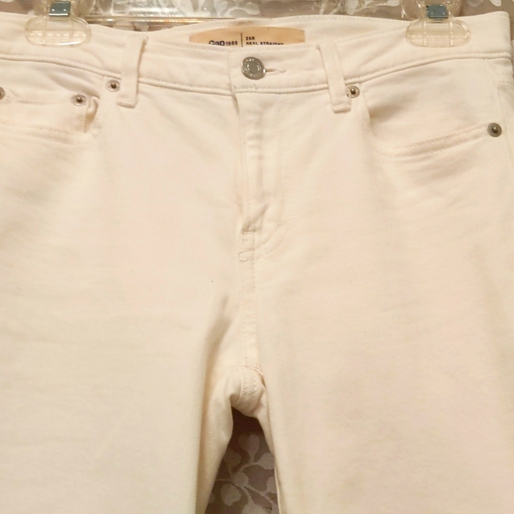 Gap White Denim Pants - image 3